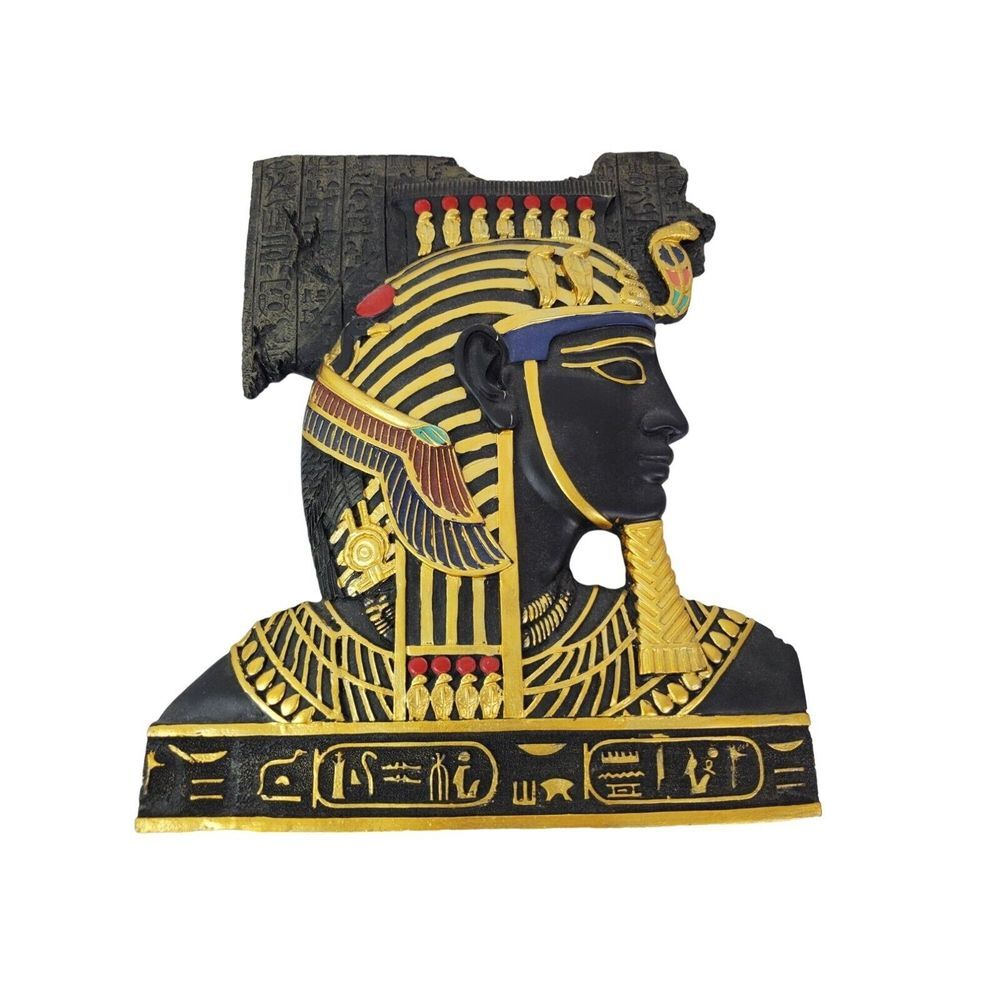Egyptian‎ Pharaoh Gold Black Wall Decoration Artwork Heavy Decor